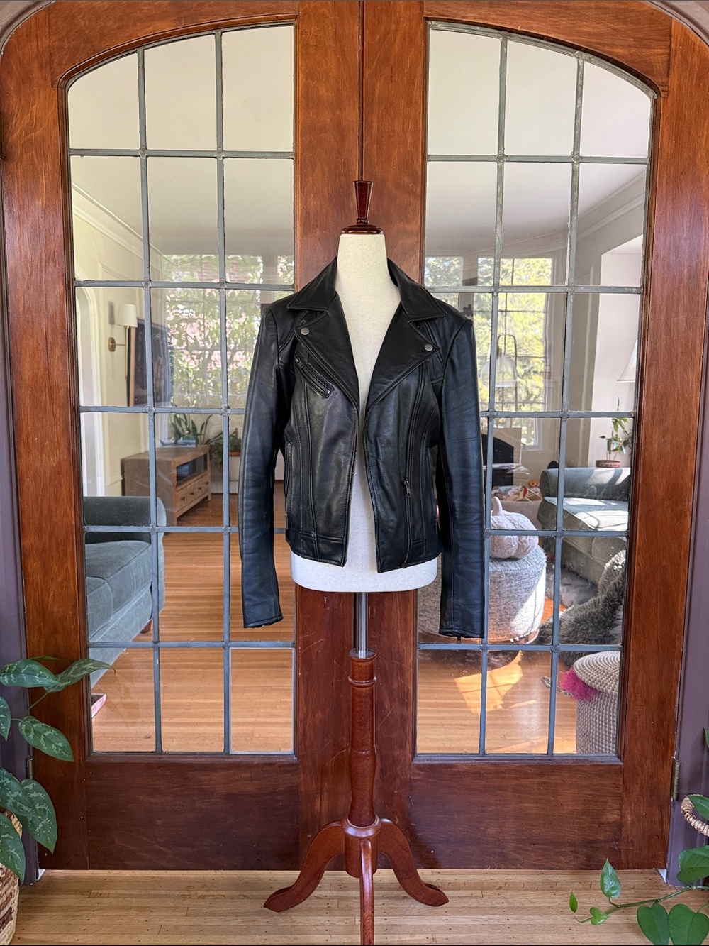 Women’s REAL Leather Moto Jacket - Classic, Sleek, Alternative Style